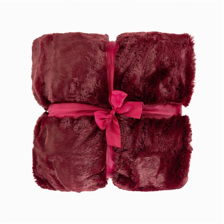 Produktbild Domoletti Plaid Cherry Lacquer, cherry, 150 cm x 200 cm (200 x 150 cm)