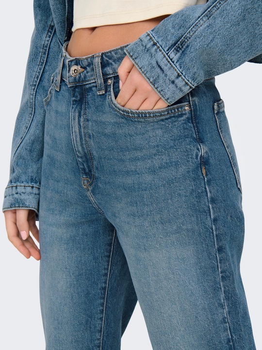 Immagine prodotto Only ONLEMILY Jeans a vita alta e taglio dritto Jeans dalla vestibilità dritta (W28/L32)