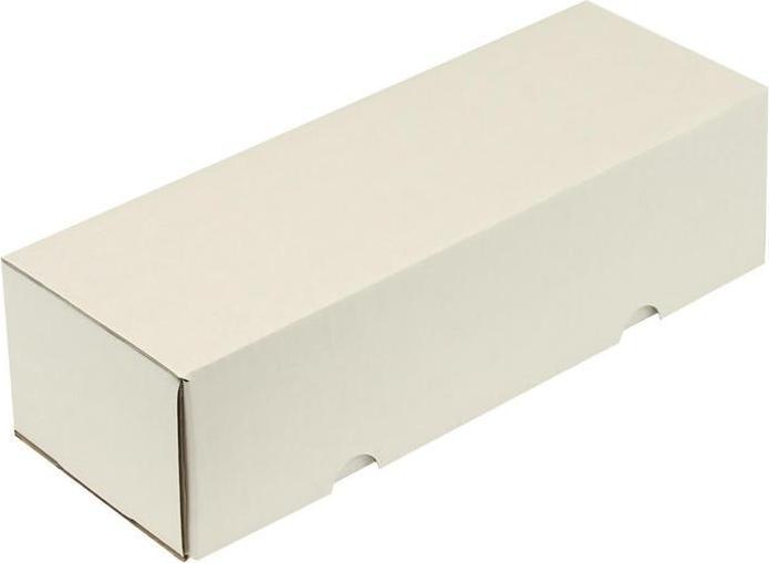 Actual product image Transpak Hinged box 1-wall dimensions 308x112x80mm quality 1.20 B white white (100 pcs.)