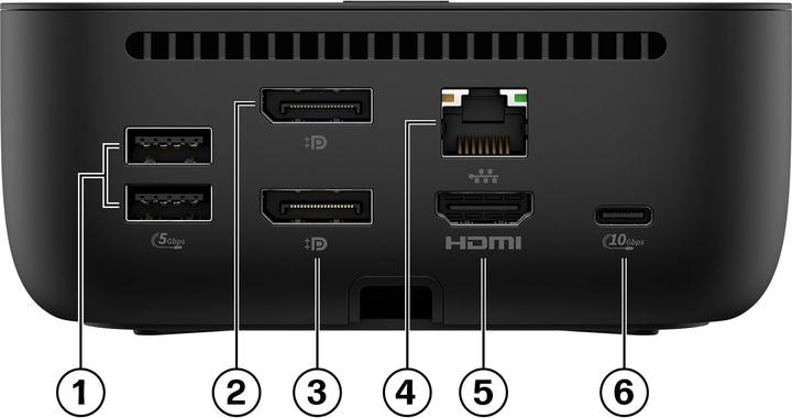 Produktbild HP USB-C 100 W G6 Dockingstation (USB-C, 5 Ports)