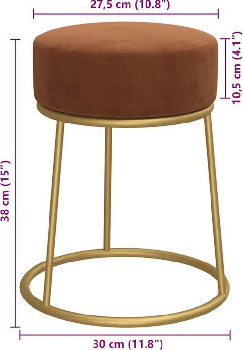 Actual product image vidaXL Stool