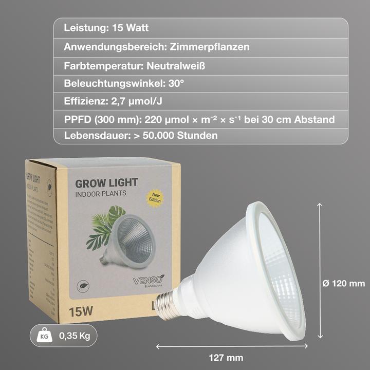 Immagine prodotto Venso Lampada per piante E27 (LED, 240 V)