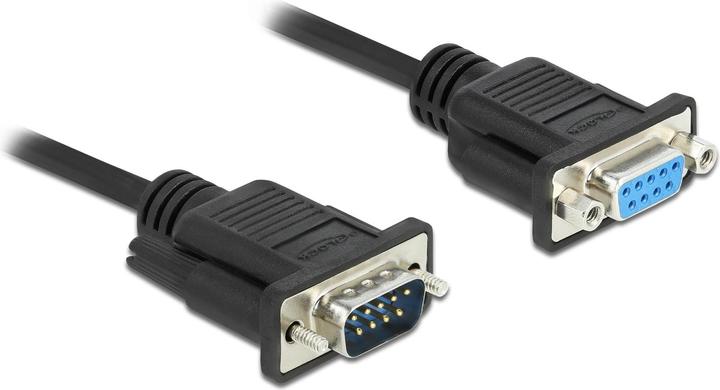 Actual product image Delock Connection cable null modem RS-232 DB9, f-m 1 m (1 m, Industrial cables)