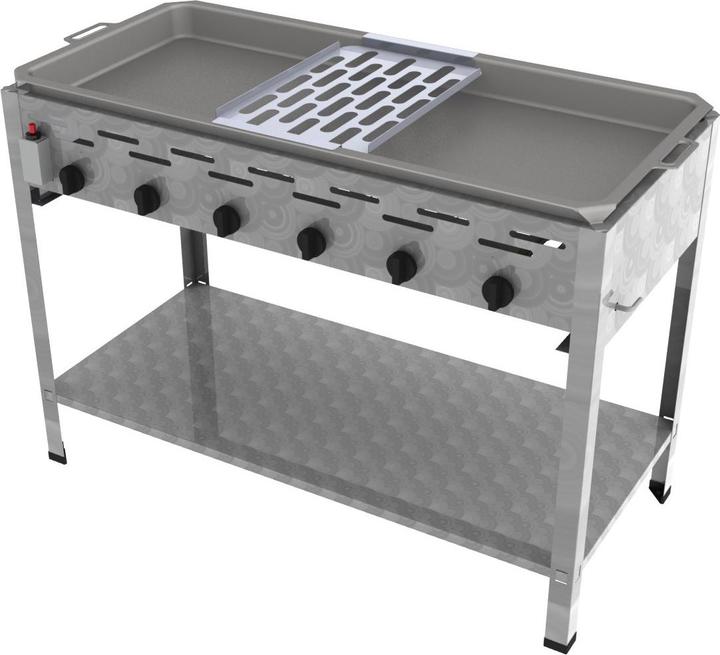 ChattenGlut 6-burner gas roaster with potato pancake support (27 kW)