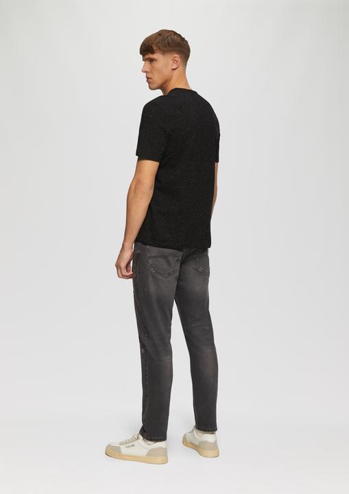 Produktbild S.Oliver T-Shirt Kurzärmeliges Crew-Neck-Shirt mit Logo (S)