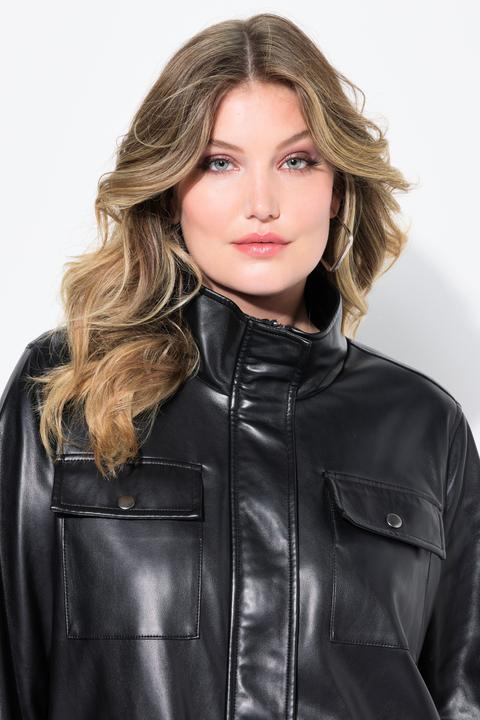 Produktbild Miamoda Jacke, Lederoptik, Tunnelzug in der Taille (42)