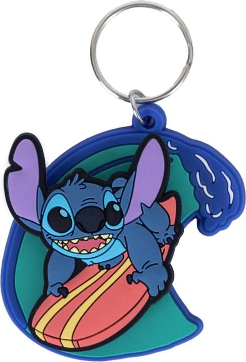 Actual product image Lilo & Stitch Surf PVC Stitch Keyring