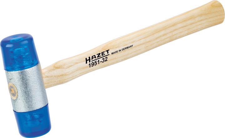 Actual product image HAZET Plastic soft-faced hammer ∙ low rebound 1951-27 ∙ 27 mm (215 g)