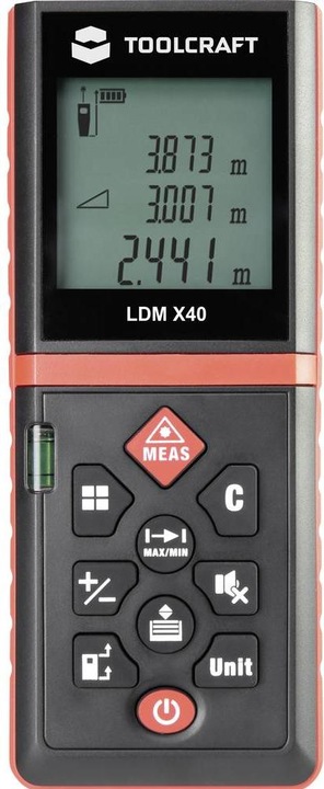 Immagine prodotto Toolcraft LDM X40 (40 m, 650 nm)