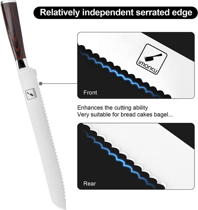 Image du produit Imarku 10 " Couteau à pain (25 cm)