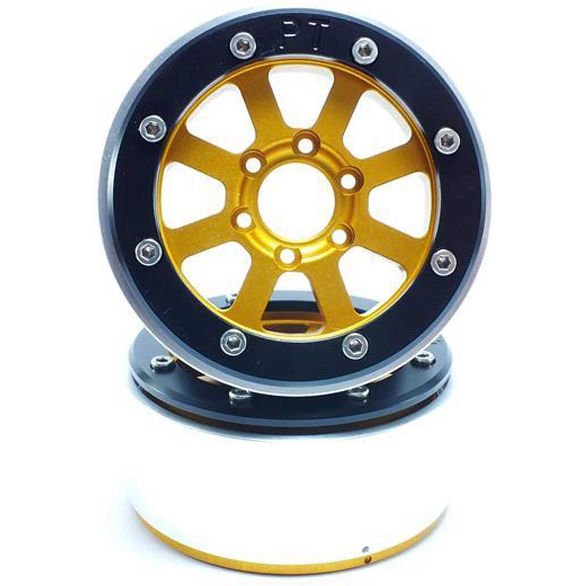 Metsafil ruote beadlock hammer oro/nero 1.9 (2 pezzi) senza mozzo ruota