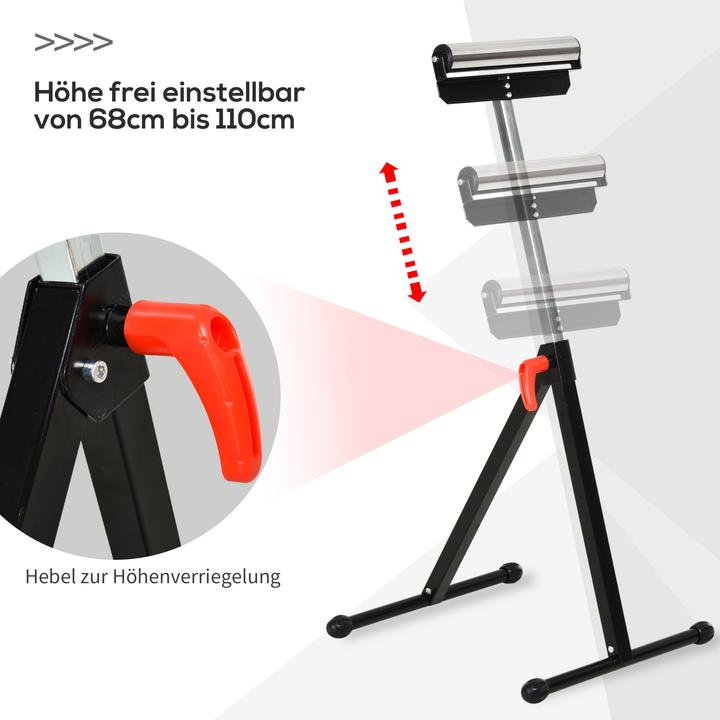 Produktbild Homcom Rollenbock verstellbar (44 cm, 50 cm)