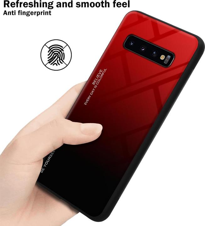 Actual product image Cadorabo TPU 2 colors glass cover (Samsung Galaxy S10+)