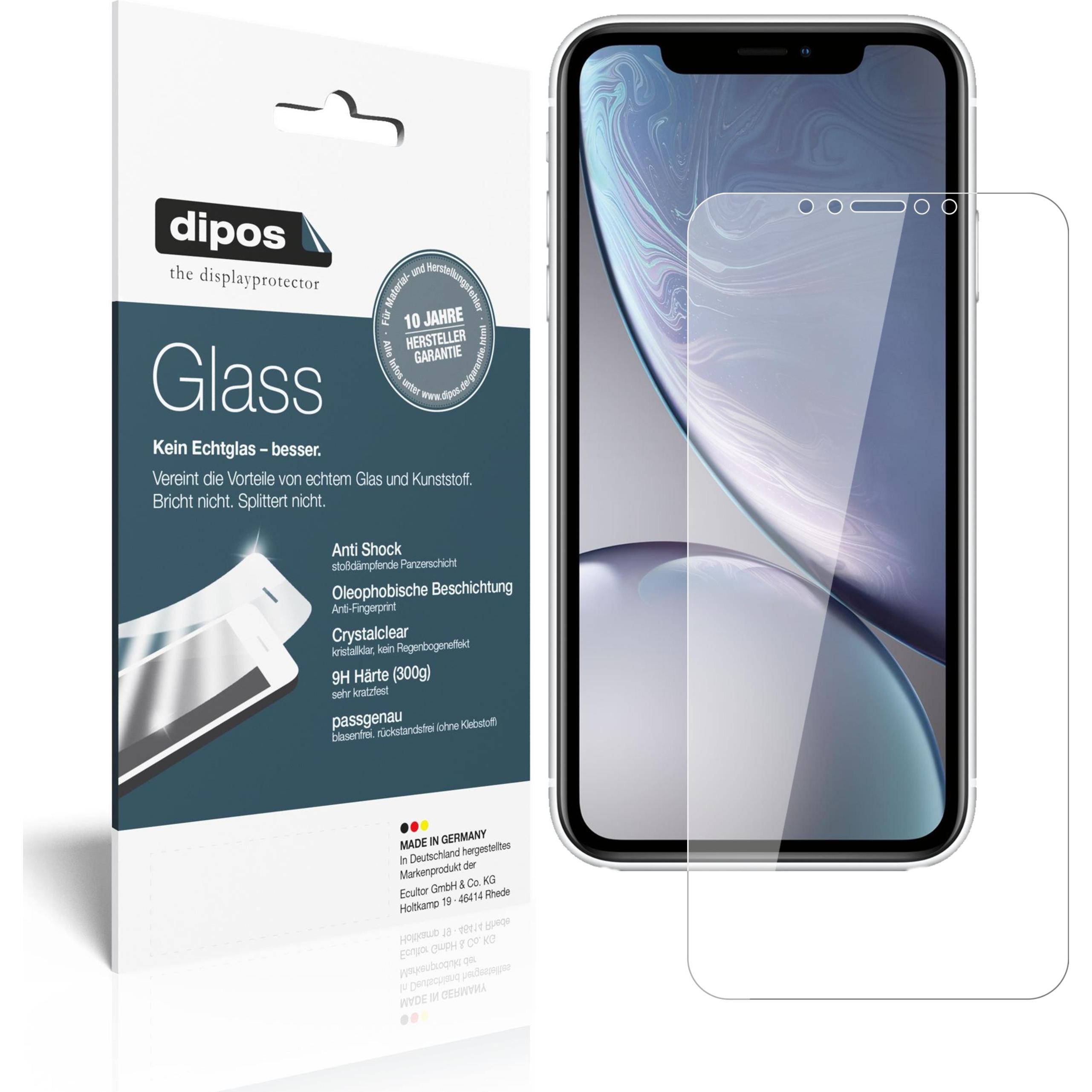 Dipos Displayschutz Anti-Shock (1 Stück, Apple iPhone XR), Smartphone Schutzfolie, Transparent