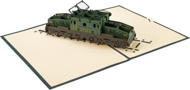 Actual product image Hervorragend 3D Pop-up Palme auf Insel blau (1 pcs.)