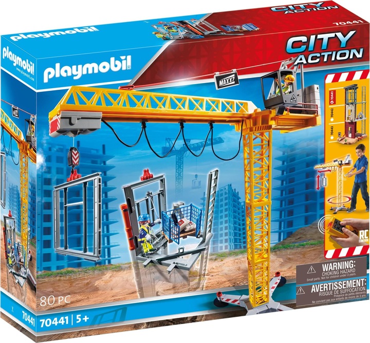 Playmobil RC-Baukran mit Bauteil (70441, Playmobil City Action)