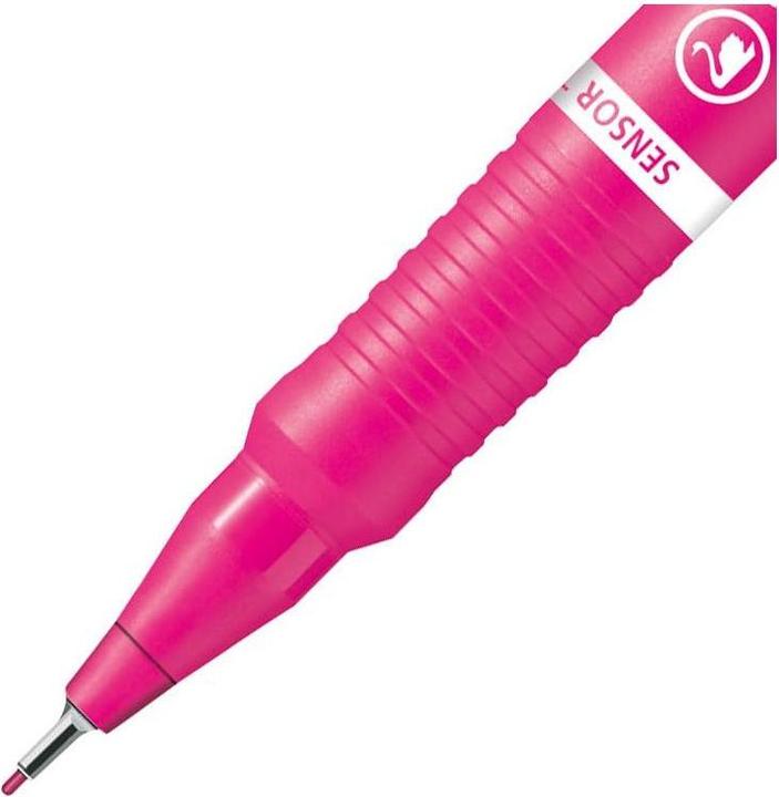 Produktbild STABILO SENSOR F Finliner mit gefederter Spitzer (Lila, Grün, Blau, Rosa, 4 x)