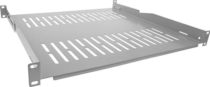 InLine 19" Fachboden, 450mm, 50kg, 1HE, RAL 7035 grau