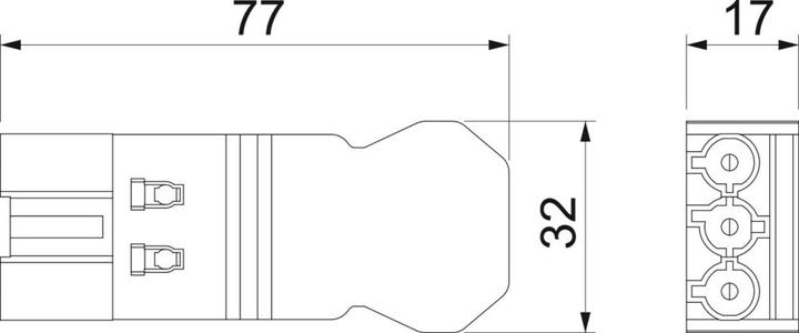 Actual product image OBO Bettermann Plug part Screw connection