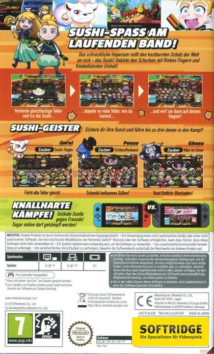 Immagine prodotto Nintendo Sushi Striker: la via del Sushido (Switch, DE)