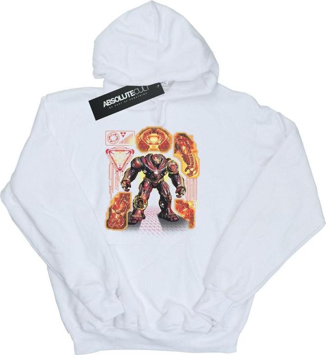 Actual product image Boys Avengers Infinity War Hulkbuster Blueprint Hoodie (116)