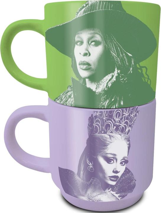 Wicked - Mug motif Elphaba et Glinda motif/style Empilable (280 ml, 2x)