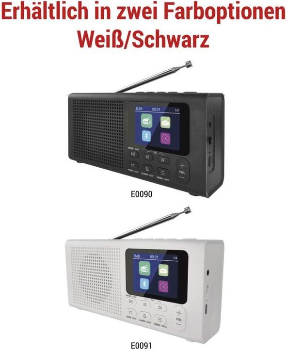 Image du produit Emos Dab Fm Bluetooth Radio P-600b Black (DAB, FM, DAB+ DAB, Bluetooth)