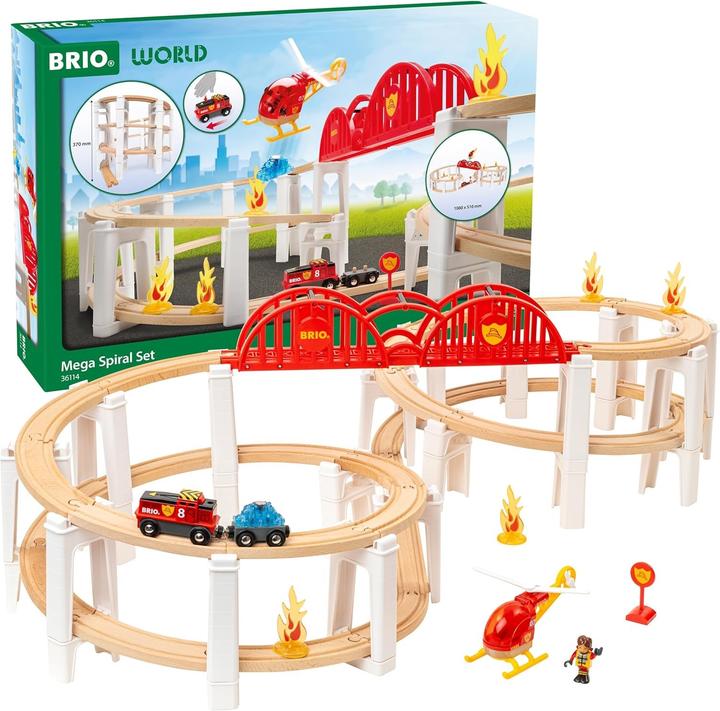 Actual product image Ravensburger BRIO World – 36114 Grosses Spiralenset| Spielzeuglok-Set für Kinder ab 3 Jahren