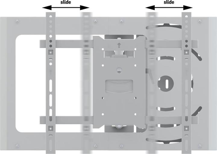 Image du produit Multibrackets Support mural 37" - 70", blanc, métal, max 45 kg (Mur, 45 kg, 37" - 70")