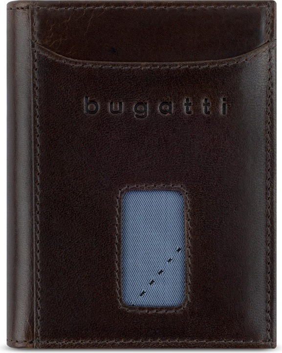 Actual product image Bugatti Secure Slim - RFID credit card holder with Viennese coin pocket Romano