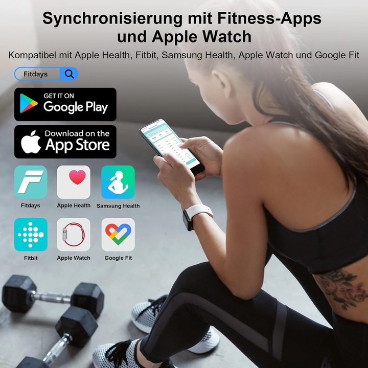 Produktbild Healthkeep Personenwaage mit Körperfettanalyse (180 kg)