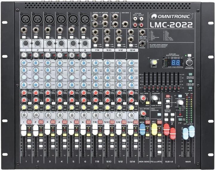 Omnitronic LMC2022FX USB MIXER (Studio- and Livemixer)