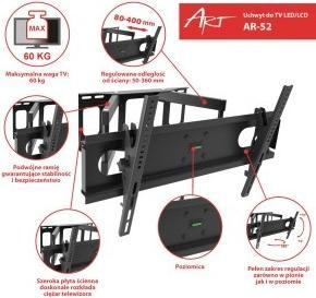 Produktbild Art RAMT AR-52 Halter AR-52 60kg für LCD (Wand, 70", 60 kg)
