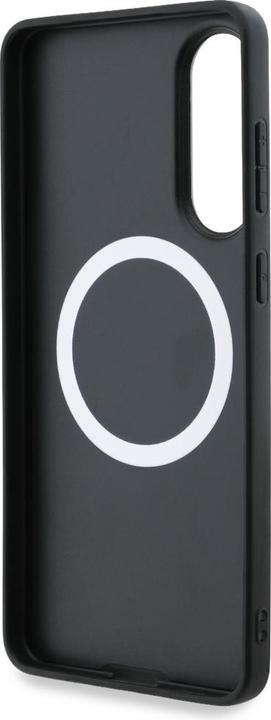 Image du produit BMW Case Leather Oversized Stripes MagSafe for Samsung Galaxy S25 Edge black (Samsung Galaxy S25 Edge)