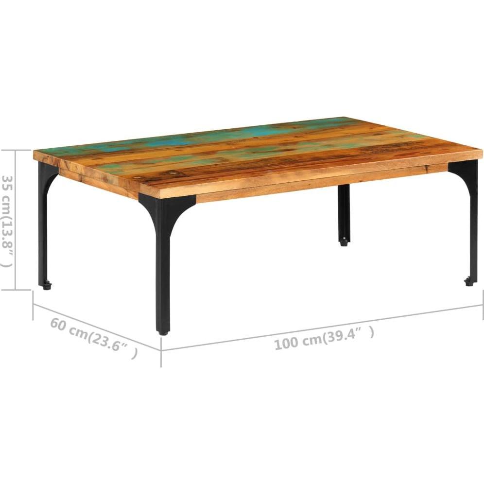 VidaXL, Couchtisch + Beistelltisch, Dory (100 x 60 x 35 cm)