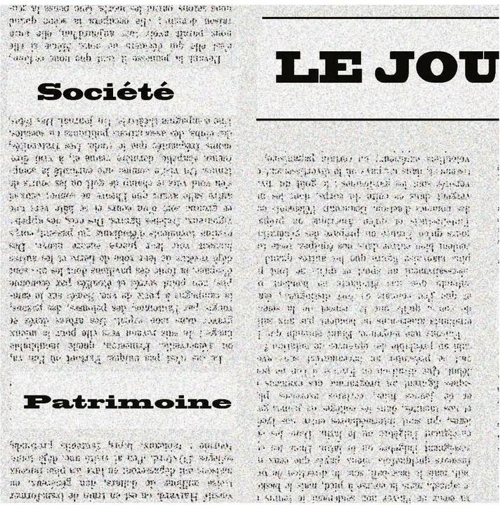 Image du produit PROnappe 400 sets de table Vintage journal blanc 30,0 x 40,0 cm (4 pcs, 40 x 30 cm)