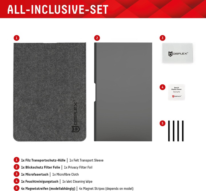 Produktbild Displex Tablet Privacy Safe, Tablet Blickschutzfolie (1 Stück, IPad 7th gen. 2019, iPad 8, IPad 9, iPad Air 2019 (3. Gen))
