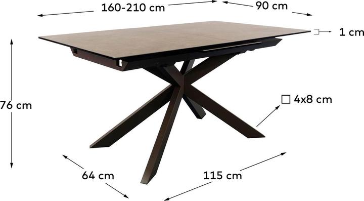 Produktbild Kave Home Atminda (210 x 90 x 76 cm)