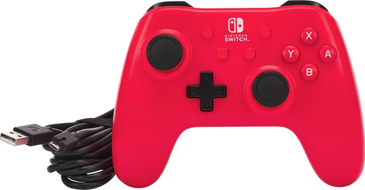 Productafbeelding PowerA Bedrade controller voor Nintendo Switch - Framboosrood (Switch)