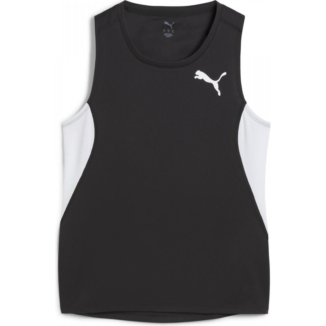 Thumbnail - Puma, Herren, Sportshirt, W Cross The Line Singlet 3.0 (XL), Grün, XL