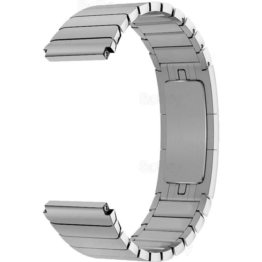 Thumbnail - Strap-it Metallarmband (22 mm, Watch GT 2e), Uhrenarmband, Silber