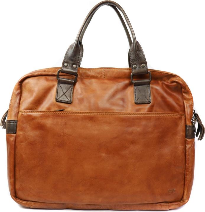 Image du produit Bear Rock Design Leandro Leren Laptoptas - 15 inch - Cognac / Bruin (15")