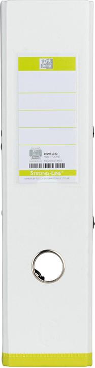 Produktbild Elba Ordner myColour, Rückenbreite: 80 mm, weiss-hellgrün DIN A4, Einband aussen (A4, 80 mm, 1 Stück)