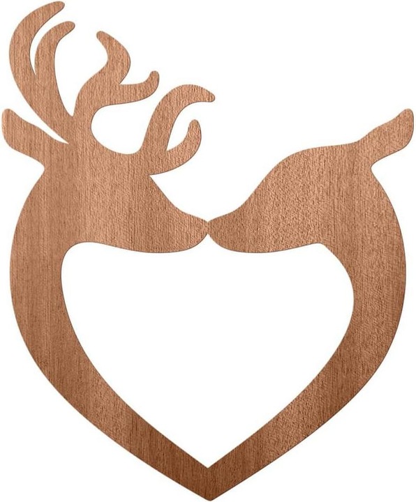 Trenddeko Hirsch Herz