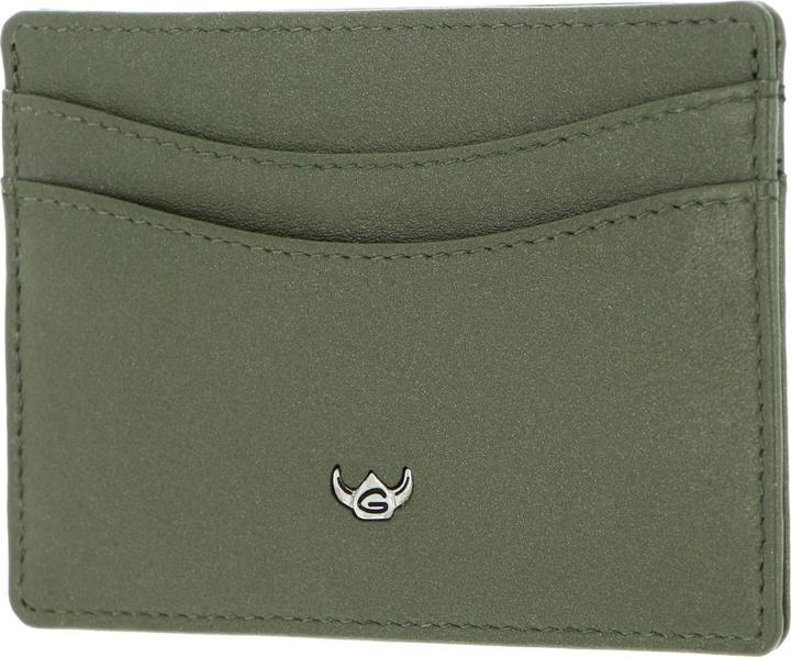 Actual product image Golden Head Valencia credit card holder RFID protection leather 10 cm