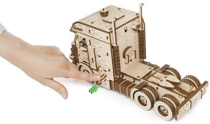 Actual product image Eco Wood Art Road King articulated lorry - 3D wooden construction kit