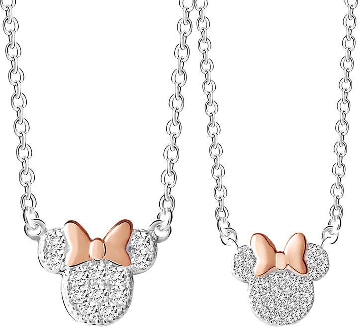 Image du produit NoName MINNIE - Set Maman & Fille - 2 Colliers Shiny en Laiton Plaqué Argent (Argent Sterling)