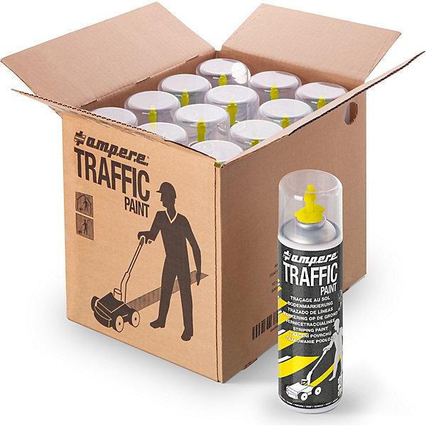 Actual product image Ampere Floor marking spray Traffic Paint 500ml yellow (Yellow, 0.50 l)