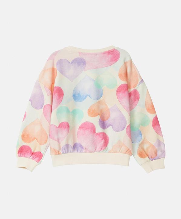 Produktbild s.Oliver Sweatshirt Oversize-Sweatshirt mit All-over-Print (98)