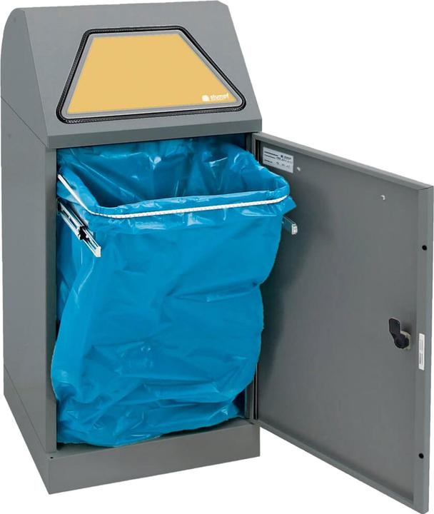 Actual product image kaiserkraft System recyclable waste collectors, manually operated flap (60 l)